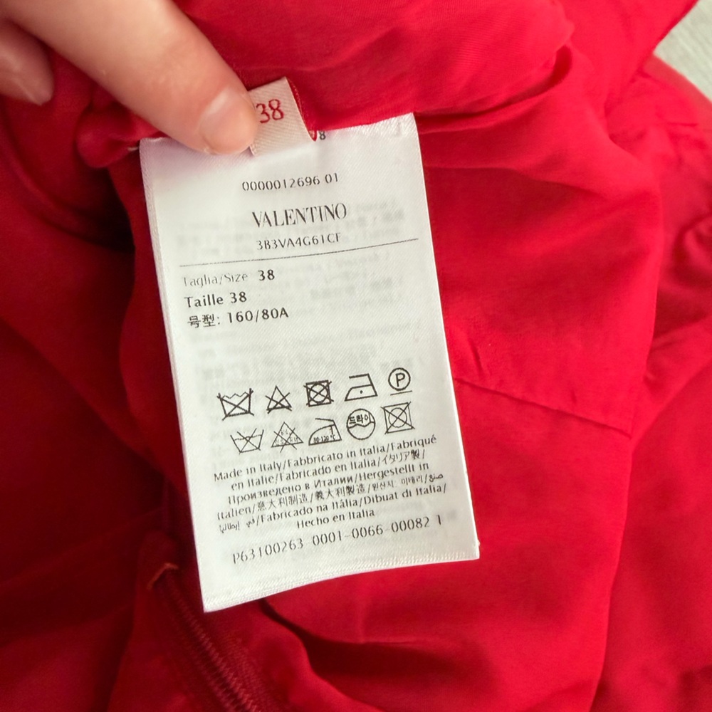 Valentino Red Bow Dress - Picture 7 of 8